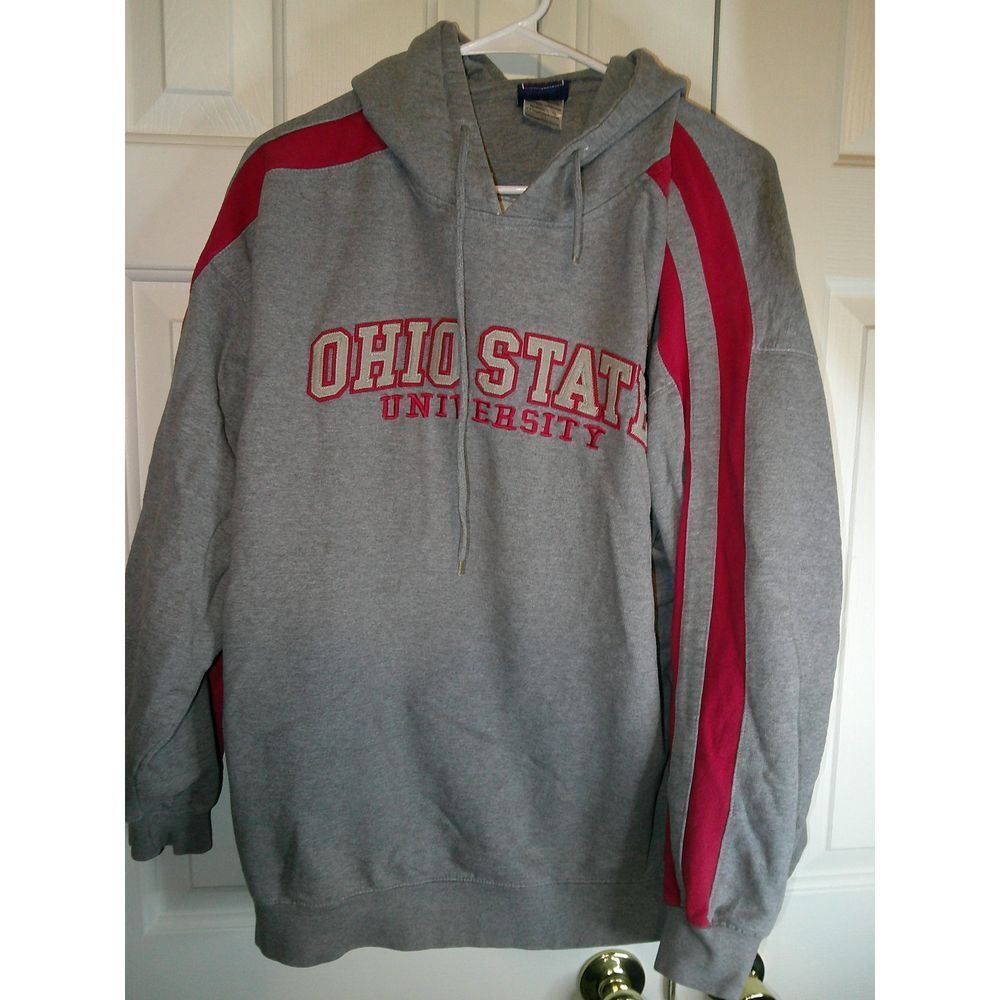 Vintage AIS Ohio State University Hoodie Sweatshirt‎ College Sports Fan Gear XL